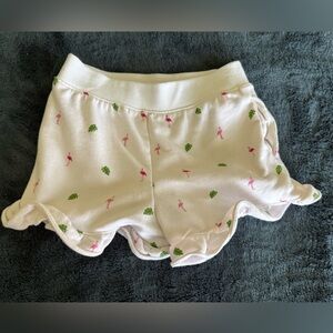 Janie and Jack Flamingo and palm tree shorts size 8Y girls